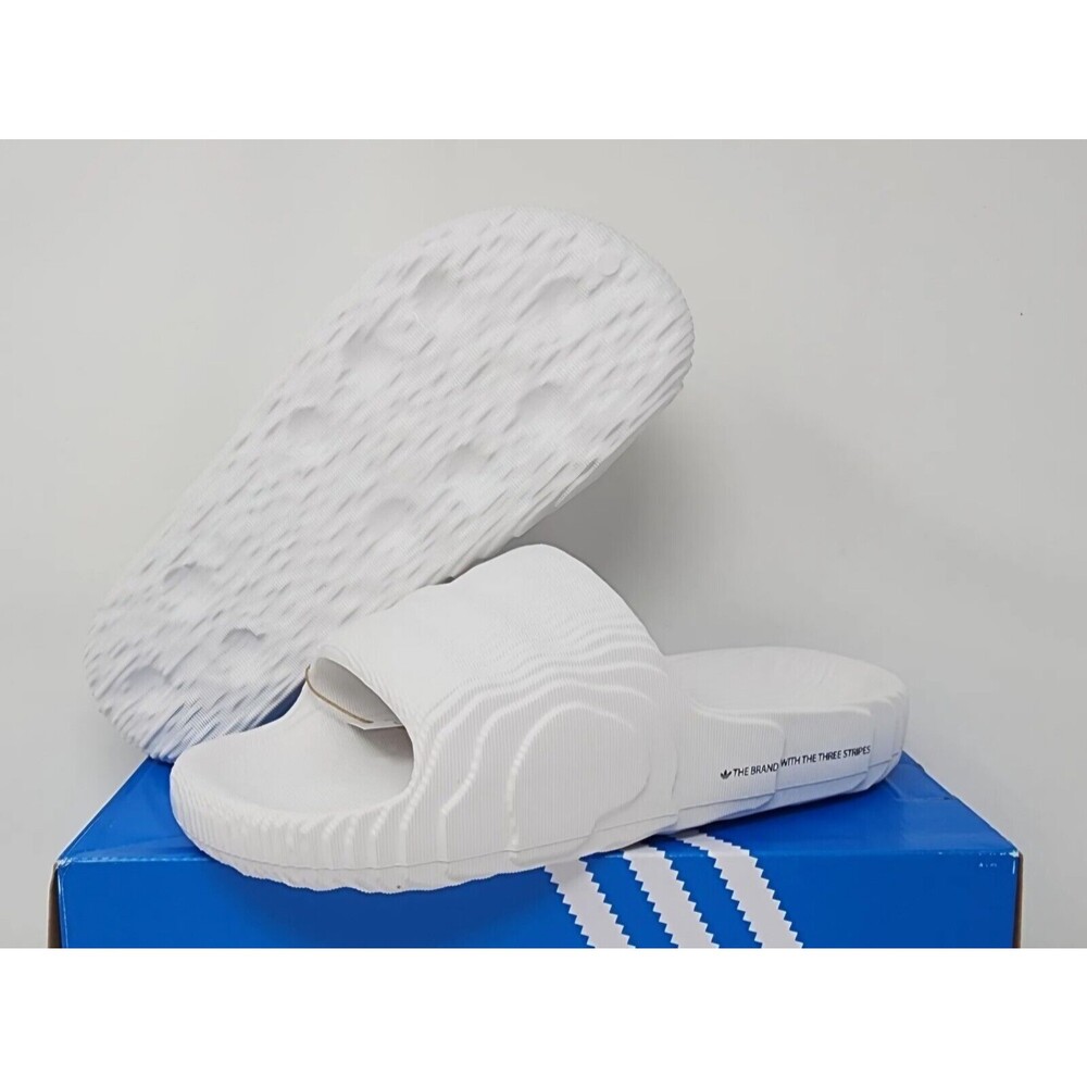 New Men's Size 8 Adidas Originals OFF WHITE Adilette 22 slide HQ4672